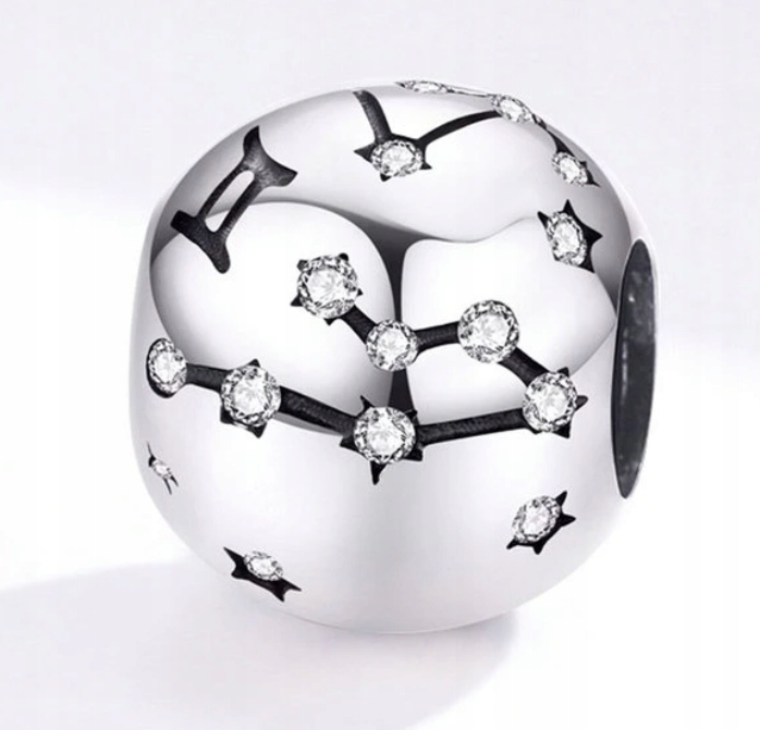 

Charms Znak zodiaku Bliźnięta do Pandora srebro