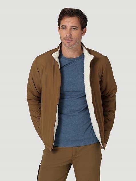 Pánská přechodová bunda Wrangler Sherpa Jacket Kangaroo W4M8ELH60 XXL