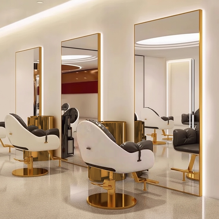 Kadeřnická konzola barberská zrcadlo kadeřnická 200x80 Led