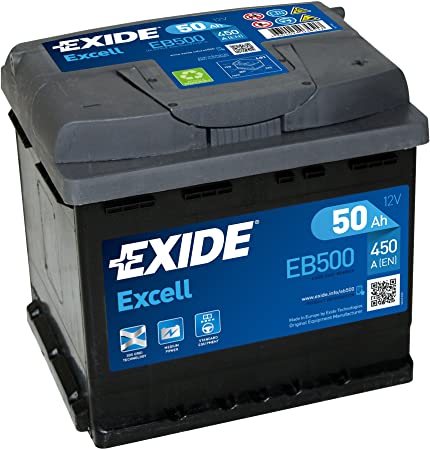 EXIDE EXCELL 50Ah 450A EB500