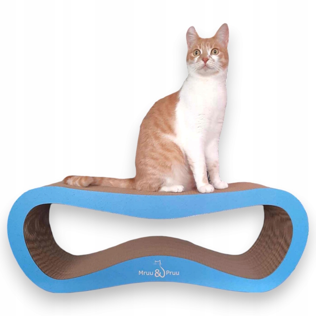 Levně Drapak Pro Kočky Kartonový Velký Pelíšek 78x28x24 cm Mruu&Pruu