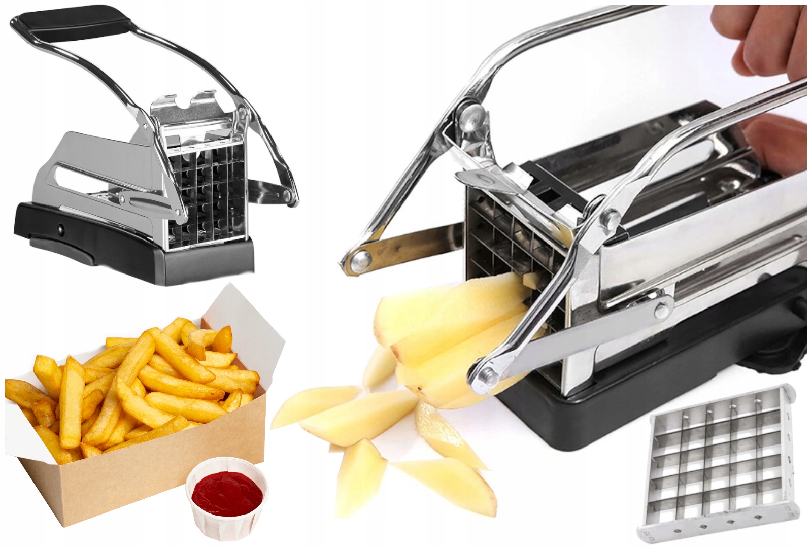 Maszynka Do Krojenia Frytek Krajarka Do Frytek 3w1