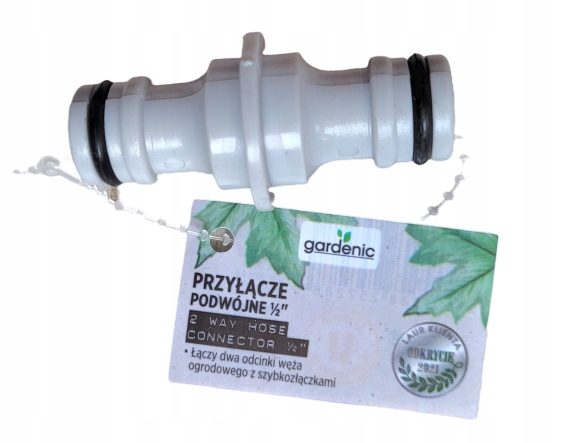 

Przyłącze podwójne do łączenia węża szybkozłączką