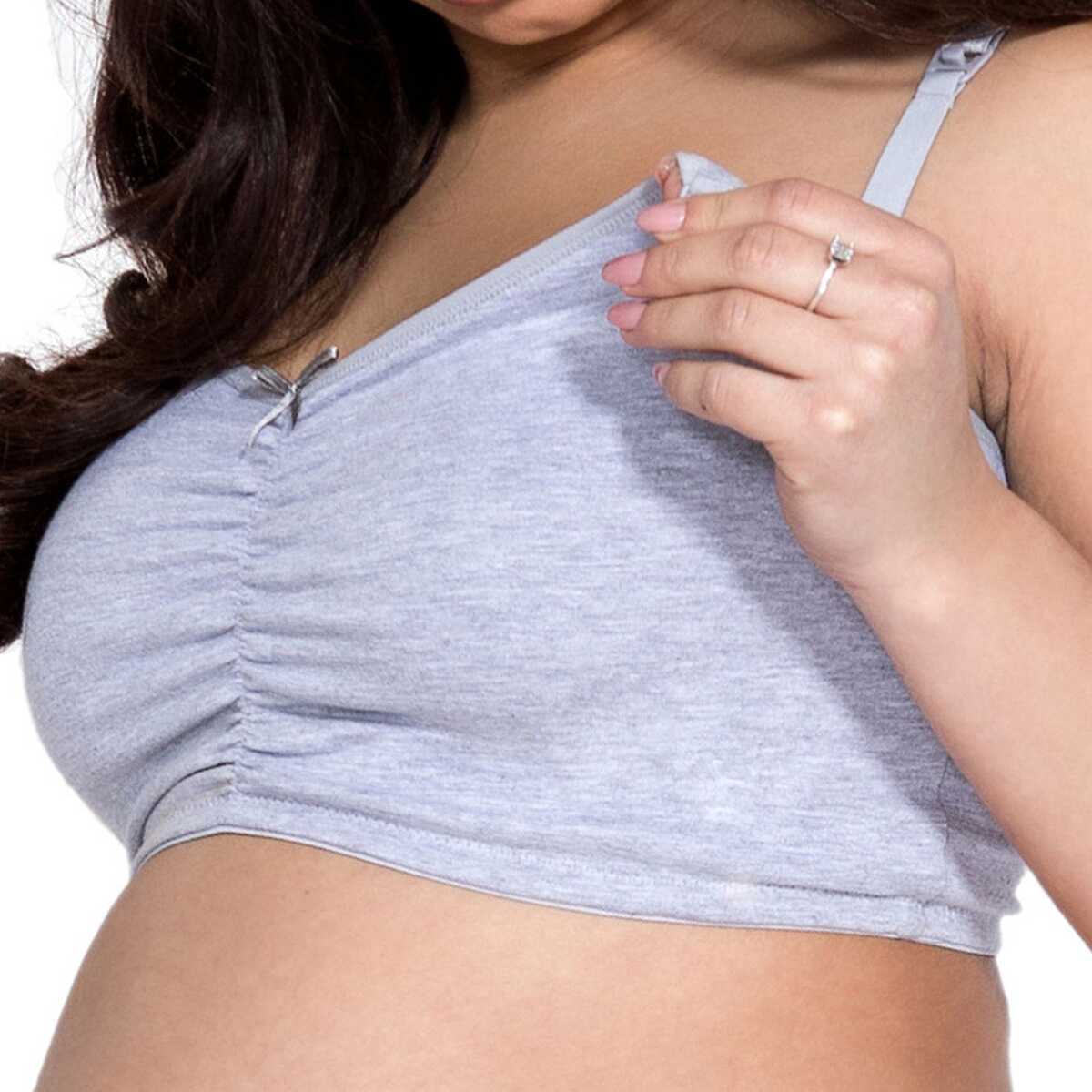 Biustonosz do karmienia Top Mitex szary