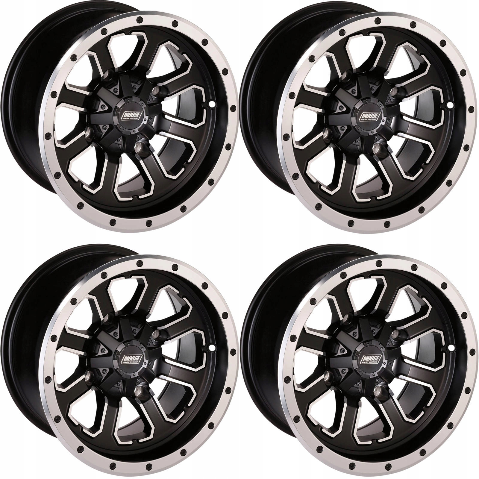 КОМПЛЕКТ КОЛІСНИХ ДИСКІВ MOOSE RACING 14X8 4/136 4 + 4 CAN-AM