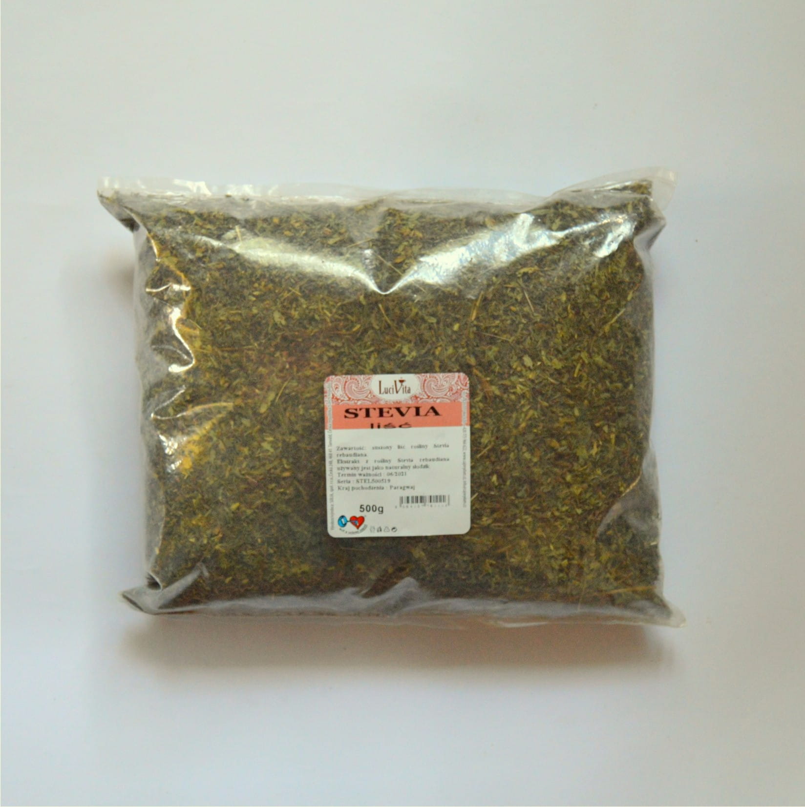 Stewia Stevia liść suszony Paragwaj 500g