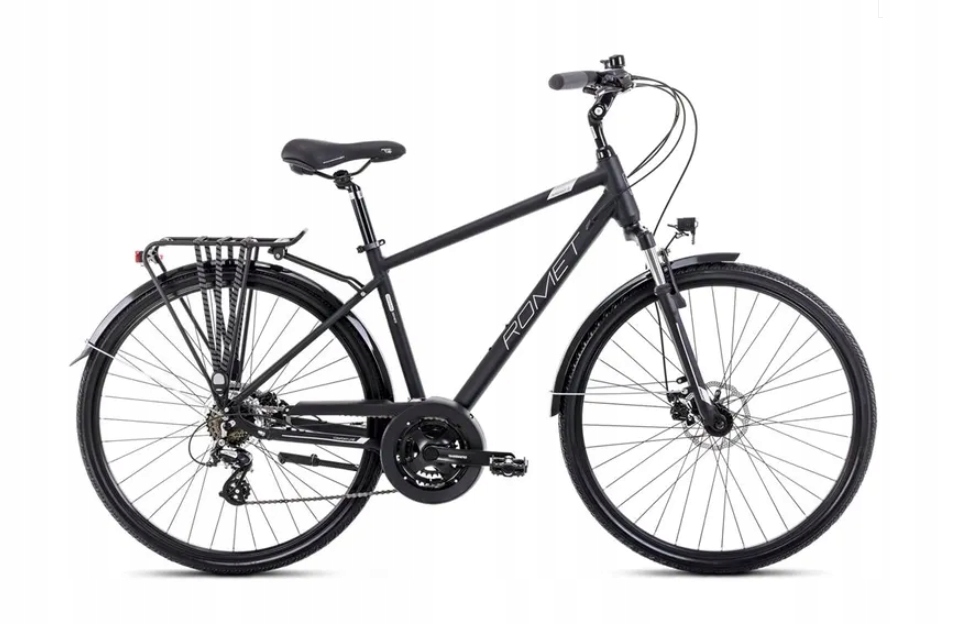 Rower trekkingowy Romet Wagant 2 23 XL czarno-srebrny 2024