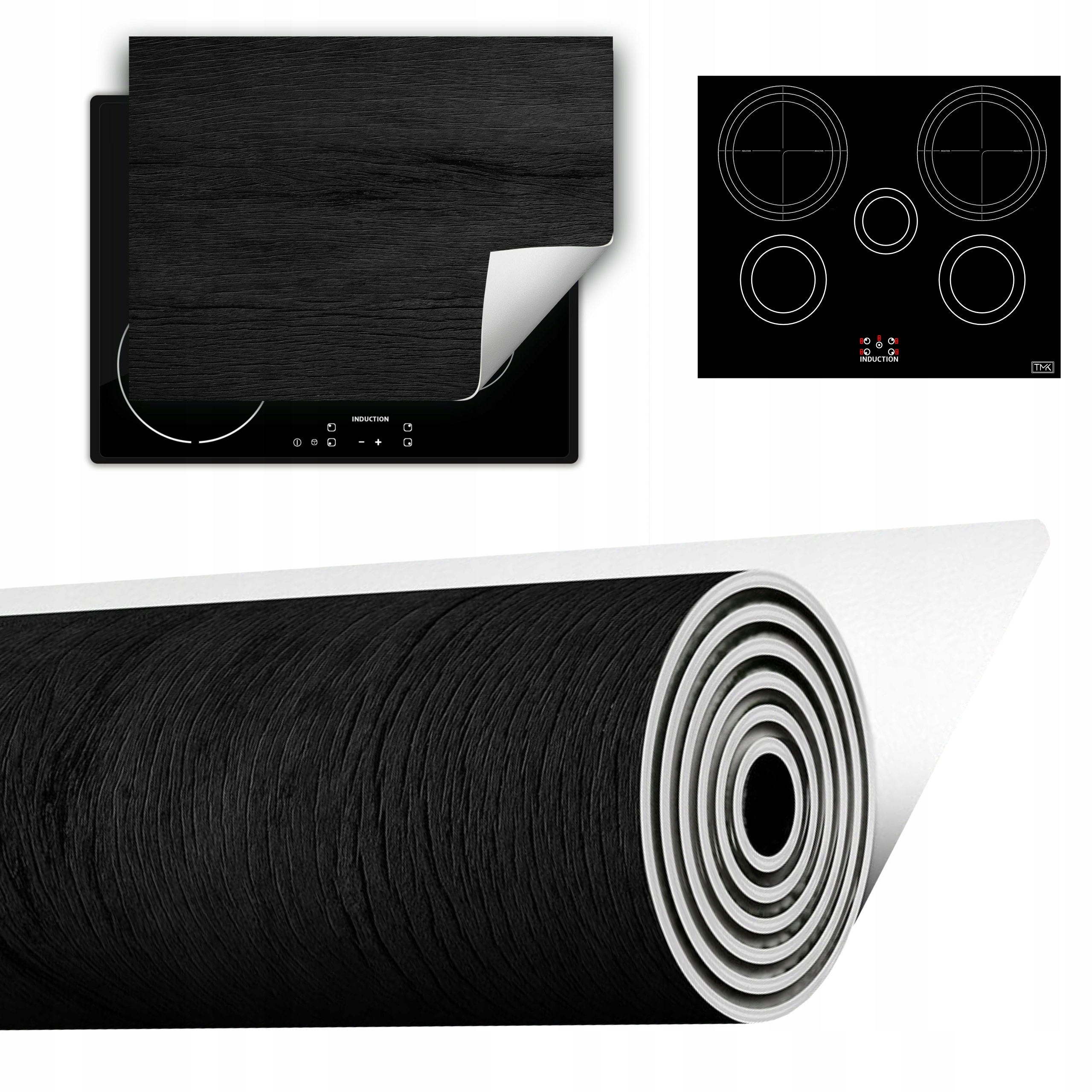 Vinylová Podložka Do Kuchyně Více Místa 70x52 černé dřevo