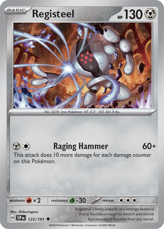 Oryginalna Karta Pokemon Registeel (ssp 125)