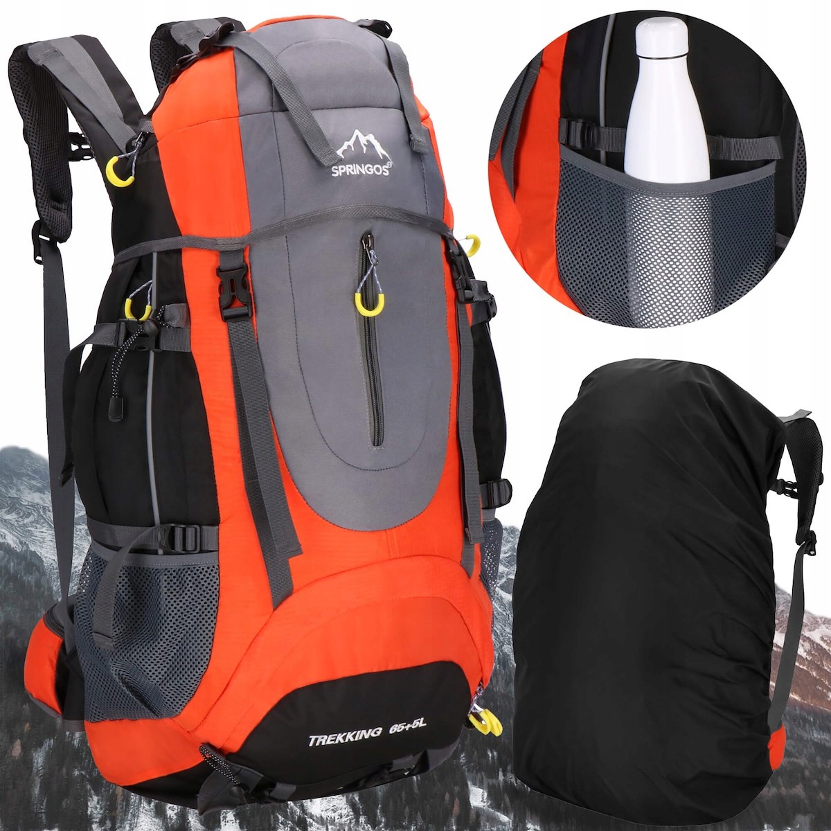 Plecak Turystyczny Trekkingowy Górski W Góry 70L Męski Damski Mocny Biwak