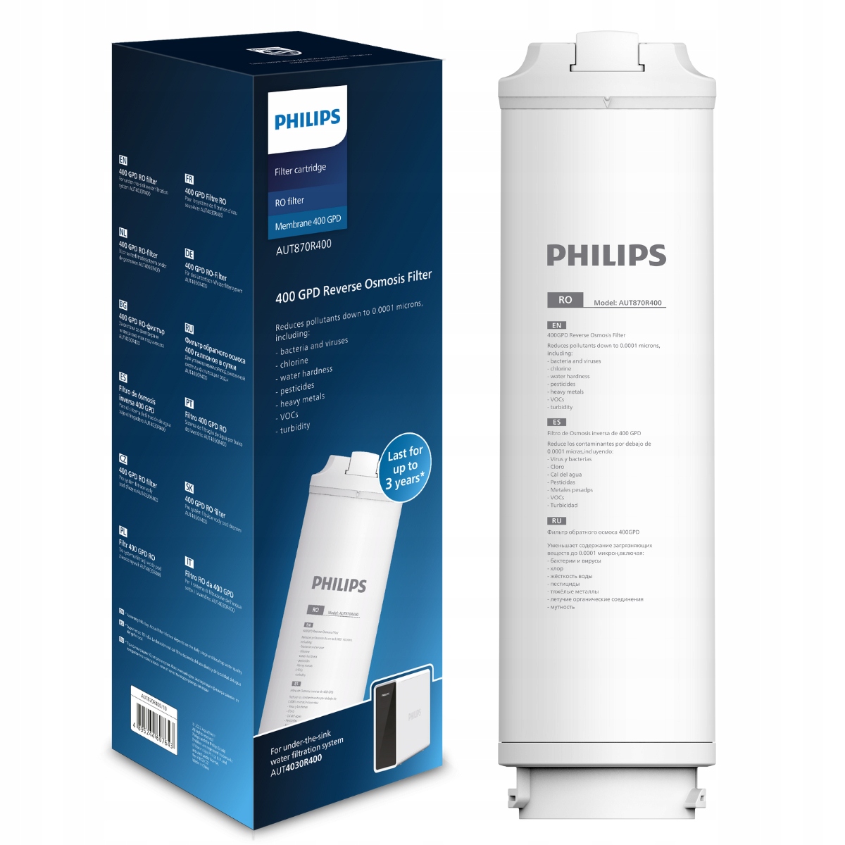 Membrana wymienna Ro Philips Aqua Shield AUT870R400, membrana osmotyczna