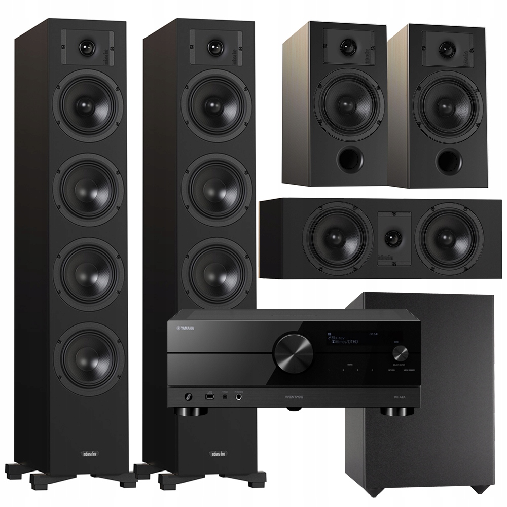 Indiana Line Diva 6 3 7 Basso 880 Yamaha RX-A2A Aventage Set 5.1