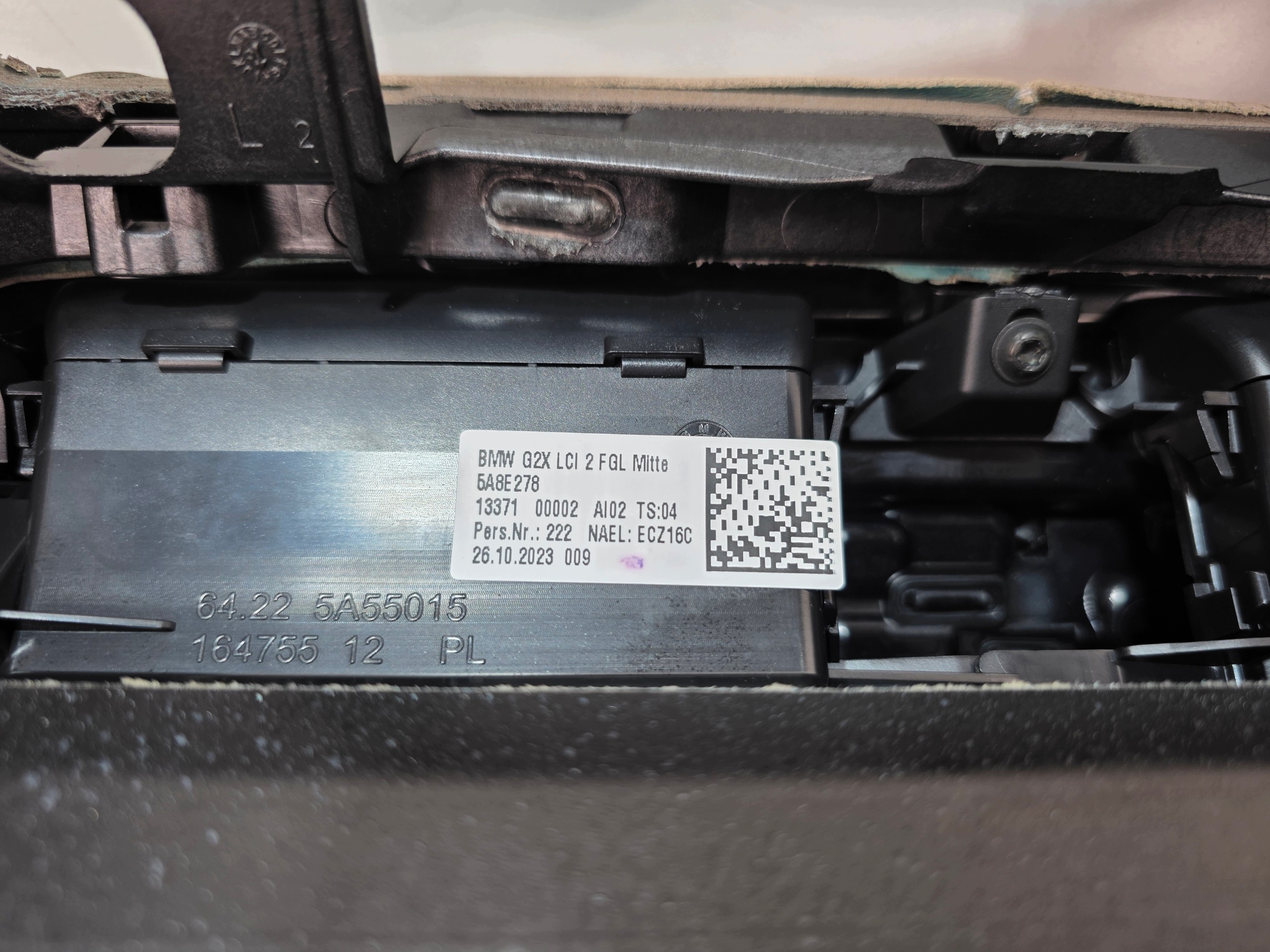 dashboard console HEAD-UP HUD BIALA NIC BMW G20