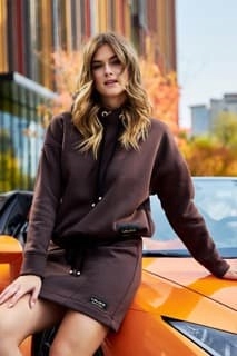 Mikina Hnědá Dresová 0773 Lalous vel