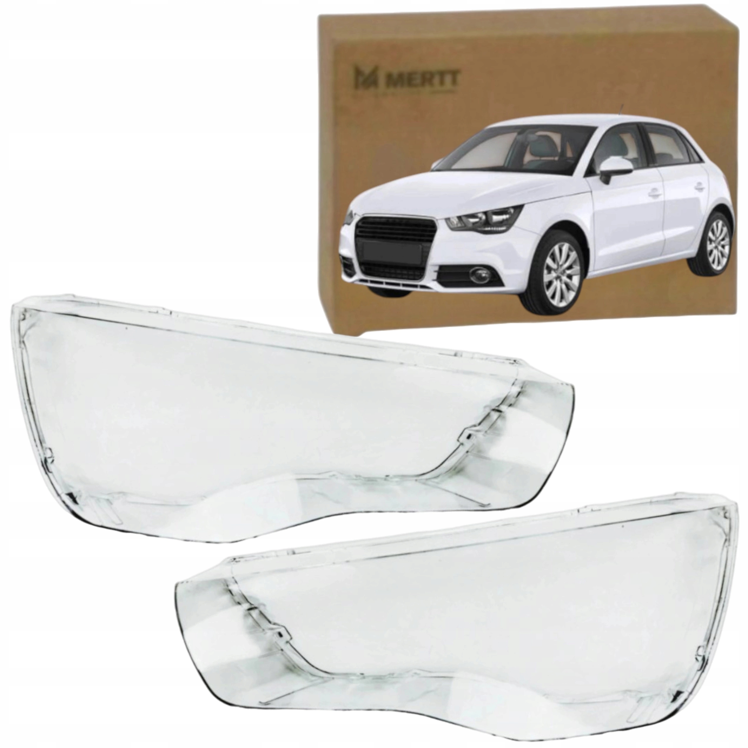 Levé Pravé Sklo Sklo Předního Světla Audi A1 8X 2010-2015