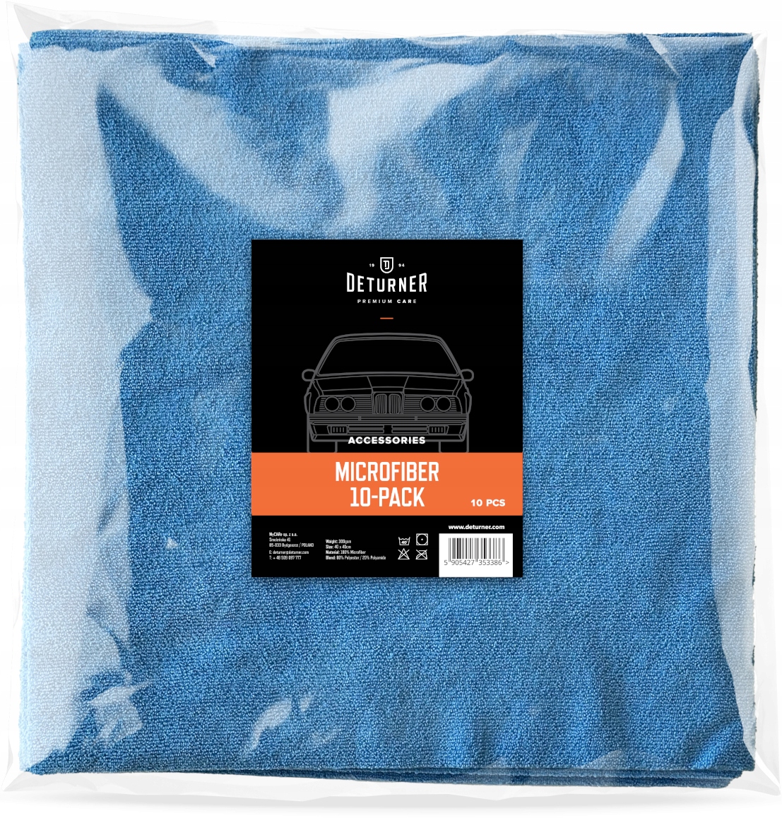 Deturner Microfiber 10-PCS Mikrovlákno Bez Obšití, Mnoho Použití