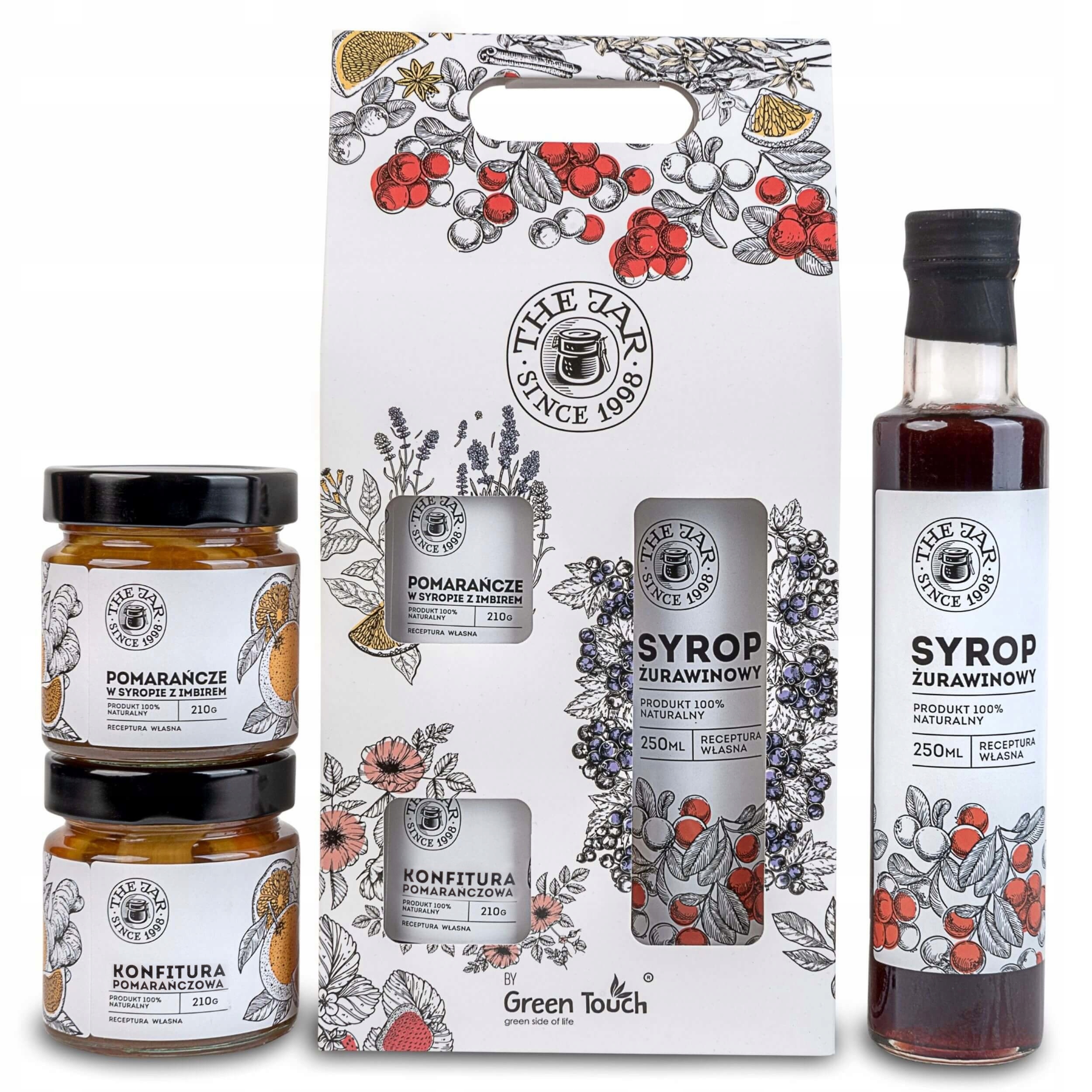Dárková sada Pomerančové zavařeniny v krabičce s prémiovým dárek boxem