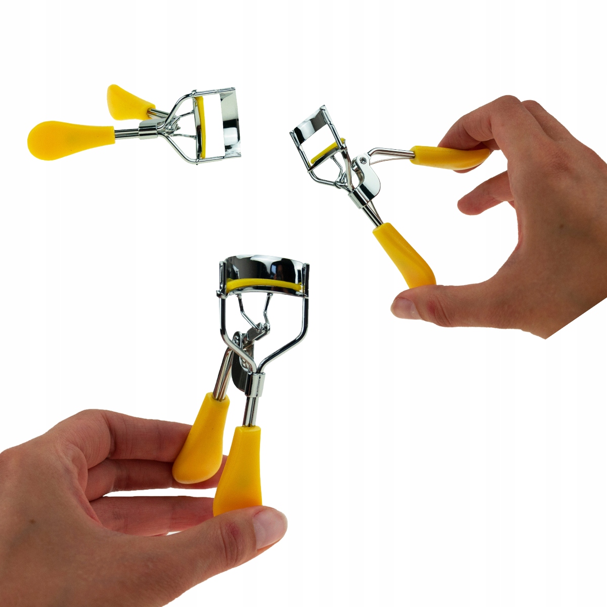 ZALOTKA DO RZĘS Z GUMOWYMI NAKŁADKAMI PODKRĘCAJĄCA PODKRĘCA RZĘSY MAKIJAŻ