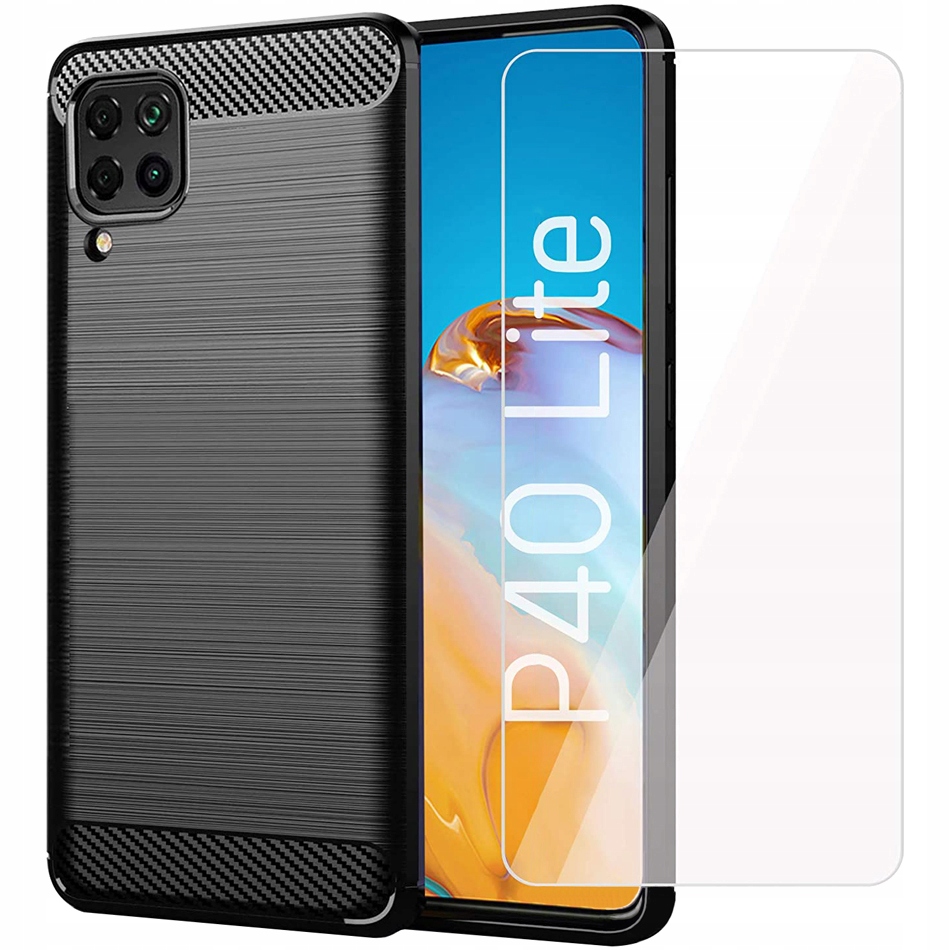 

Etui Karbon Case do Huawei P40 Lite Szkło