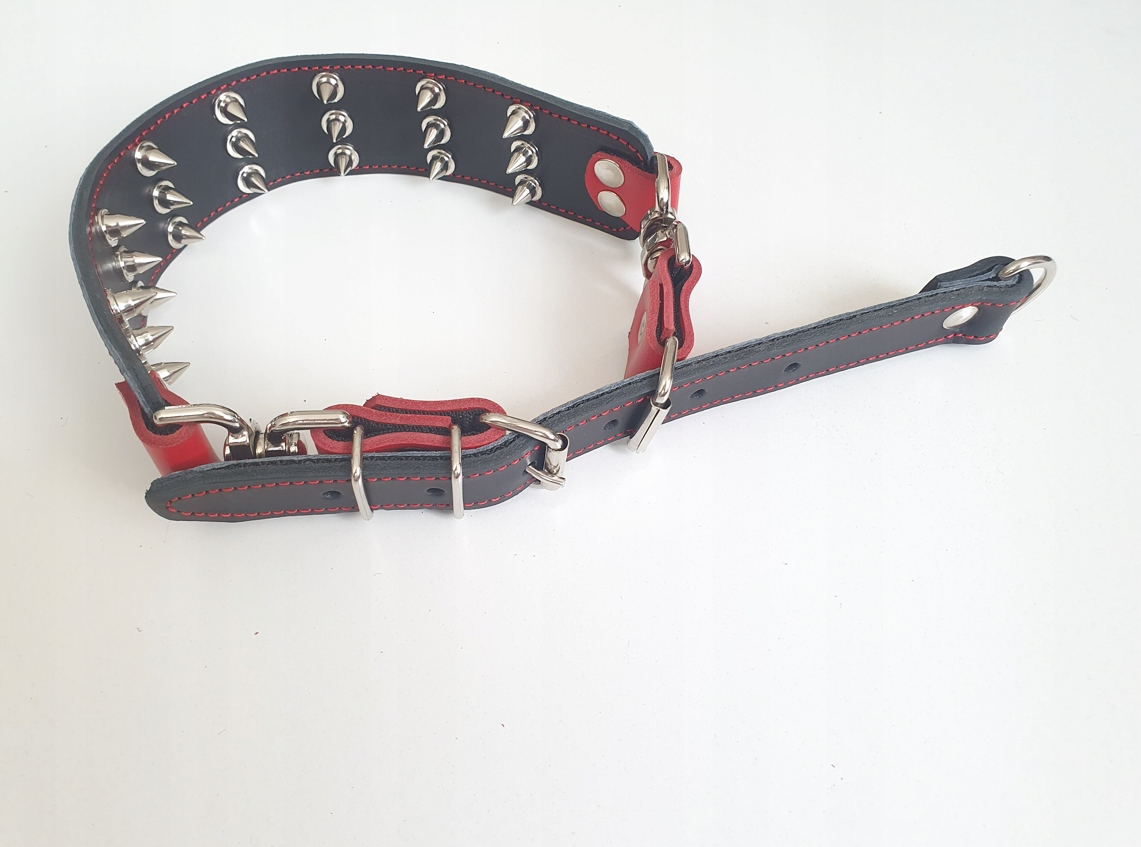 Obroża Kolczatka Skórzana Obrotowa Na Wymiar!!!