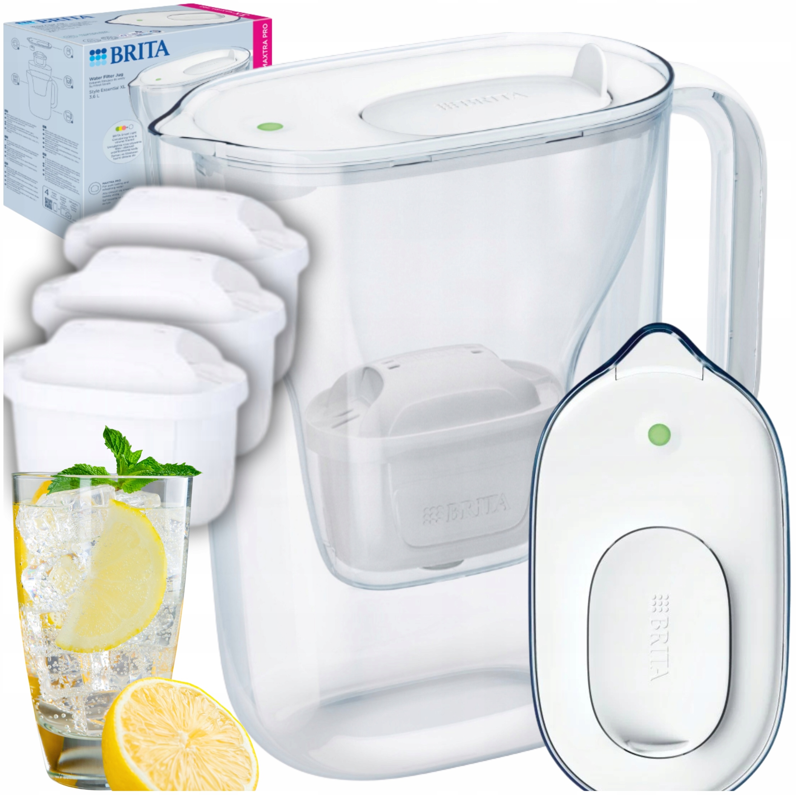 Filtrační konvice Brita Style Essential XL 3,6 l bílá 3 Maxtra Pro Pure