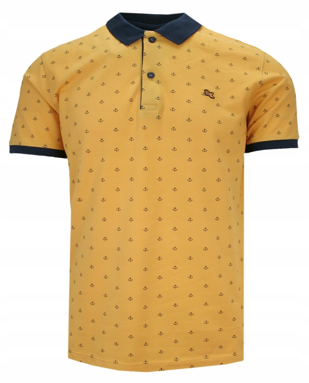 Žlutá pánská Polokošile s kotvou, velikost M