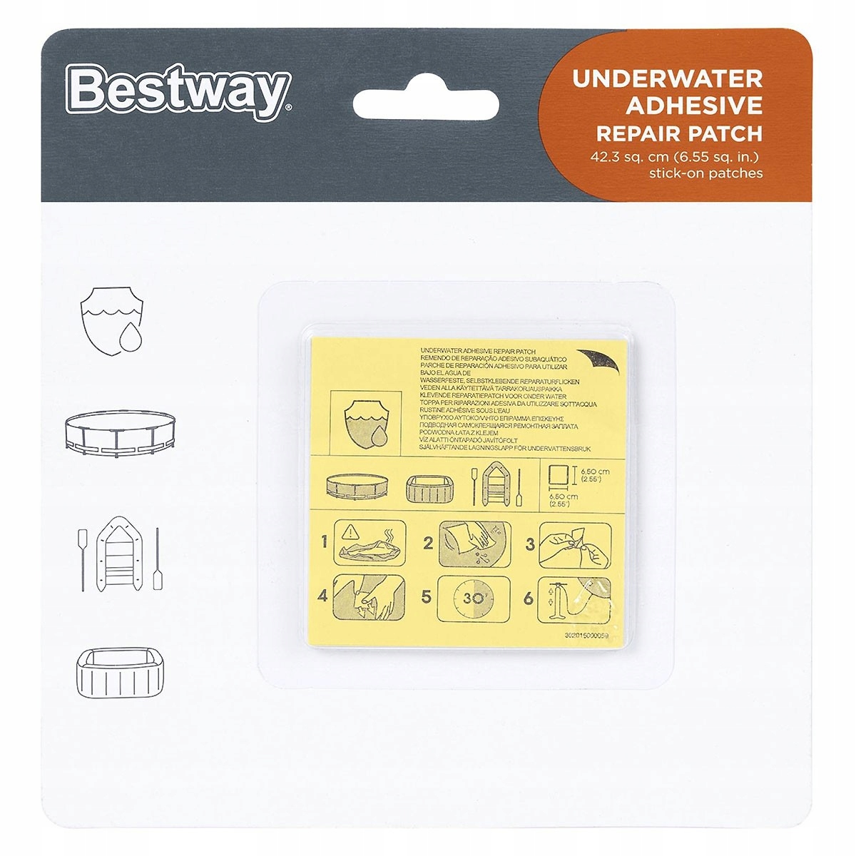 

62091 Bestway Zestaw Naprawczy Łatki Samoprzylepne