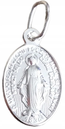 Łańcuszek srebrny + cudowny medalik Matka Boska Kod producenta 40cm45cm50cm Łańcuszki Srebrne 925 Medaliki