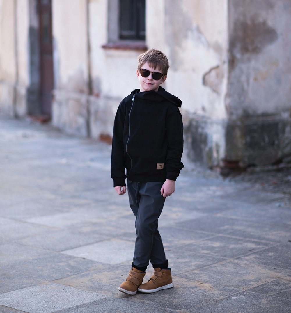 TuSzyte | Spodnie softshell ciemnoszare,PL R.128 Certyfikaty, opinie, atesty OEKO-TEX Standard 100