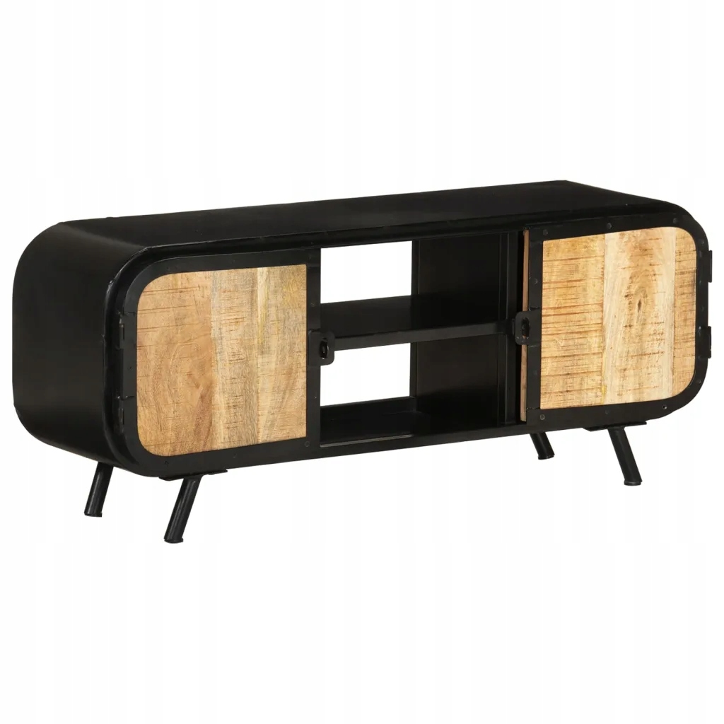Petrashop Tv stolek 110 x 30 x 45 cm hrubé mangovníkové dřevo Hnědá 328414