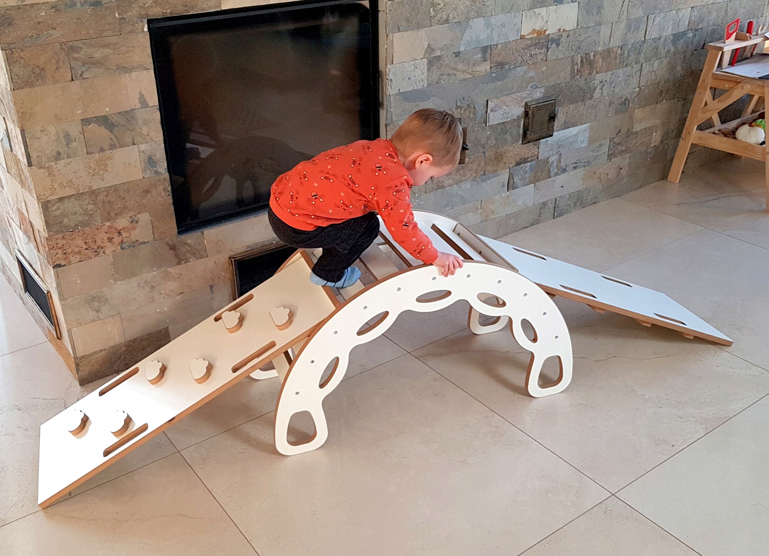 Bujak Montessori bujaczek biały mdf BM-300 Rodzaj bujaki