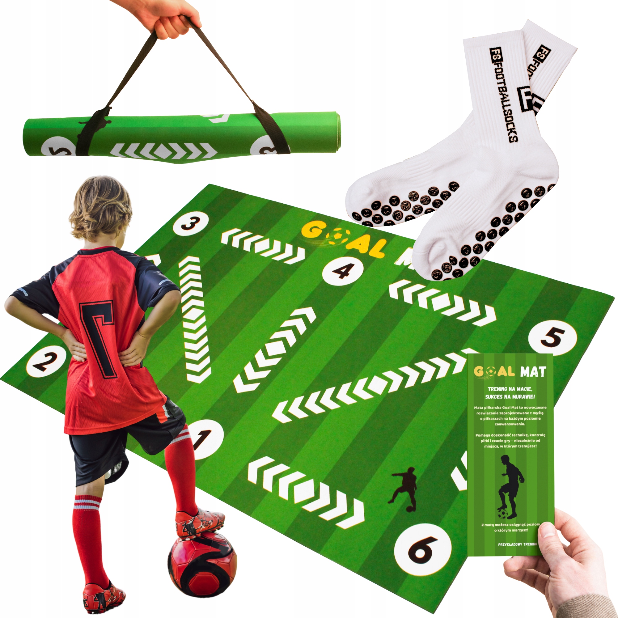 Goal Mat do Treningu Piłkarskiego Treningowa Piłkarska Ćwiczeń Skarpetki