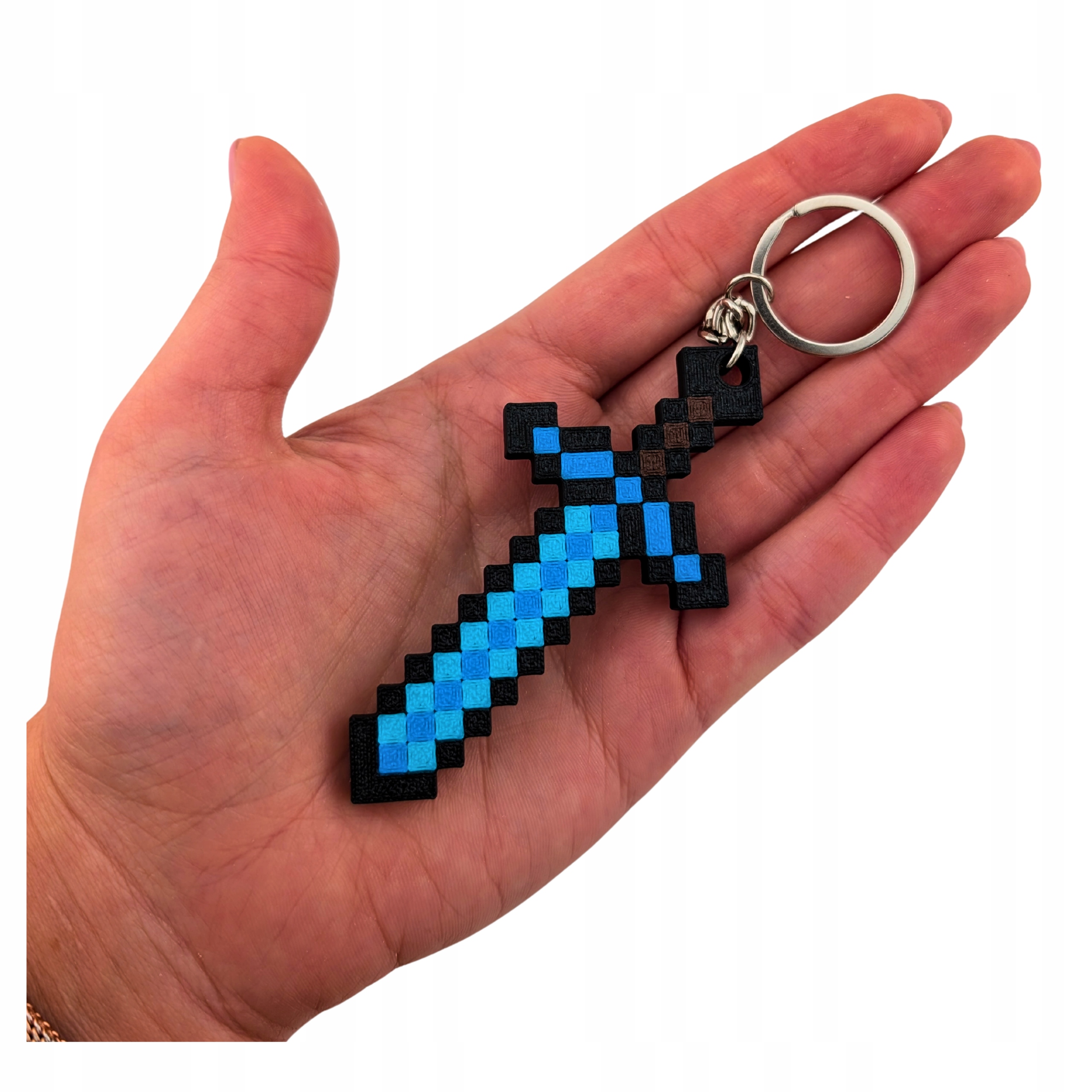 Brelok Pikselowy Miecz – Styl Minecraft