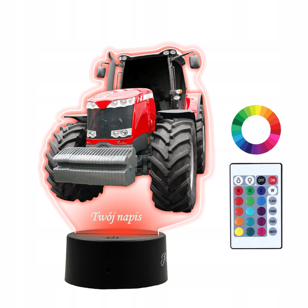 

Lampka Nocna z Nadrukiem 3D Led Massey Ferguson