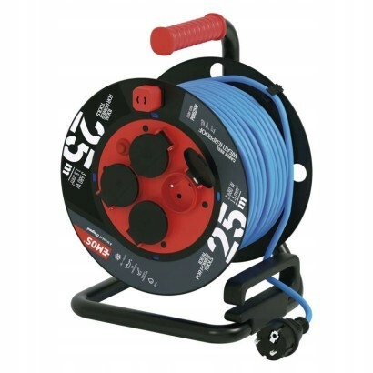 Emos Vonkajší predlžovací kábel na bubne 25 m, 4 zásuvky, 230 V