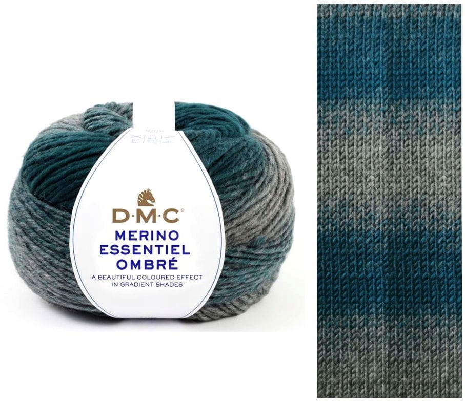 příze DMC Merino Essentiale Ombre kol.1003 popelavě-mořská
