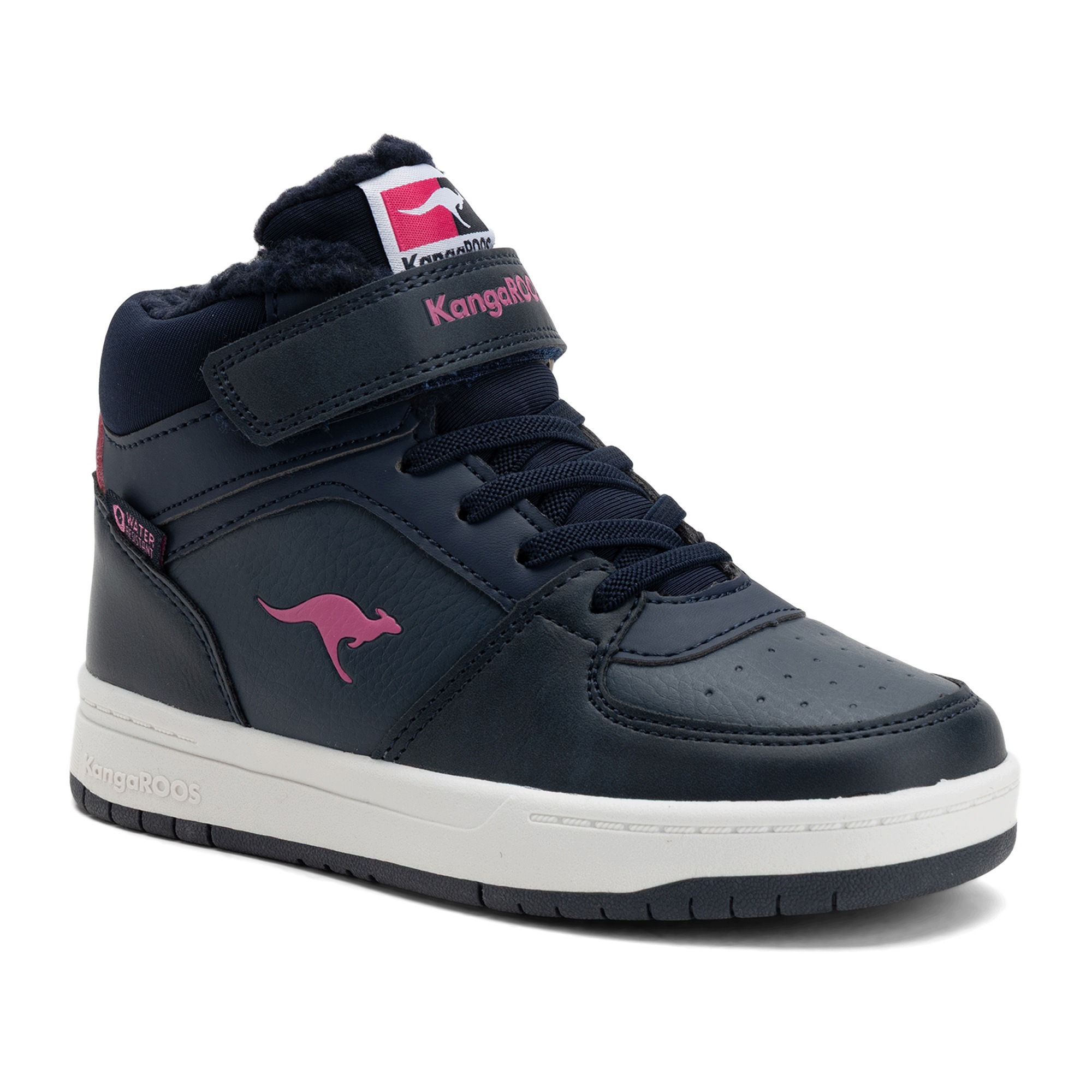 Buty dziecięce KangaROOS K-cp Bound Mid Ev dark navy/daisy pink