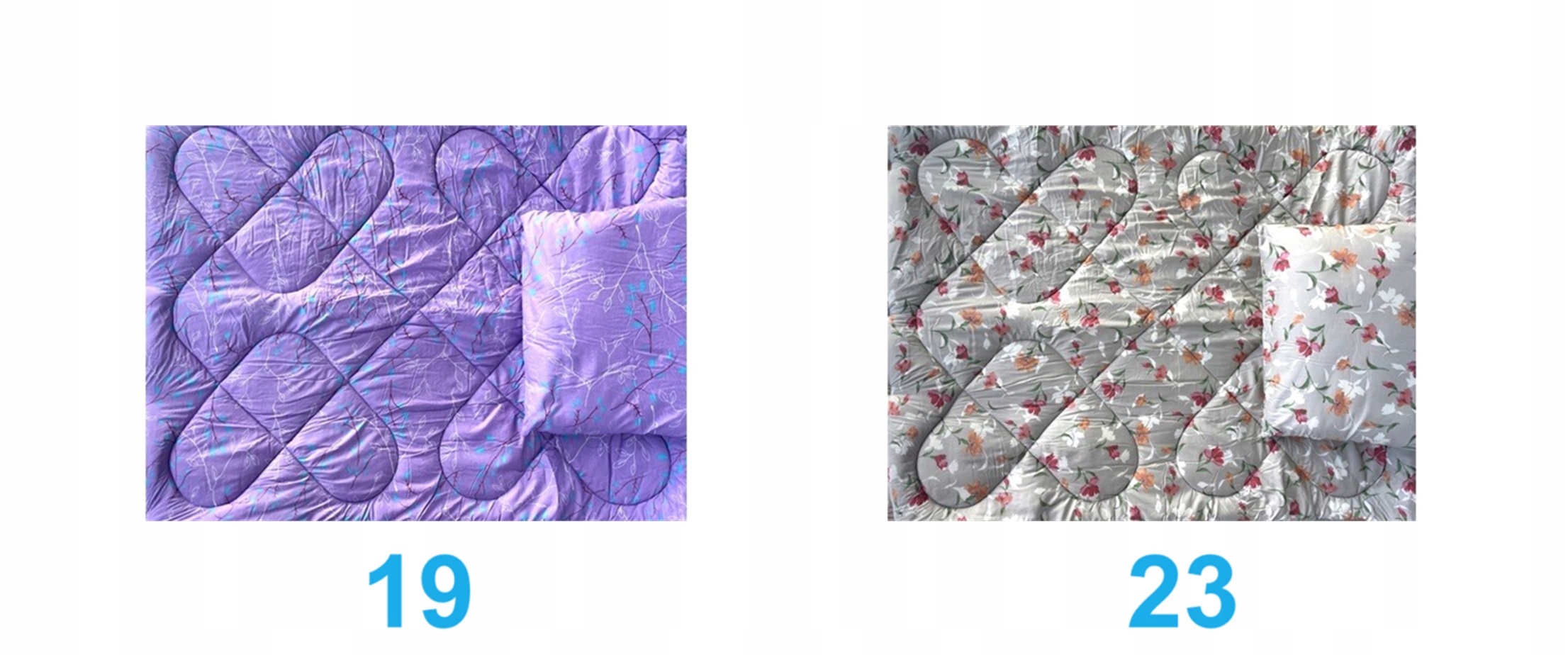 Komplet kołdra 160x200 i poduszka 70x80 Szerokość kołdry 160 cm