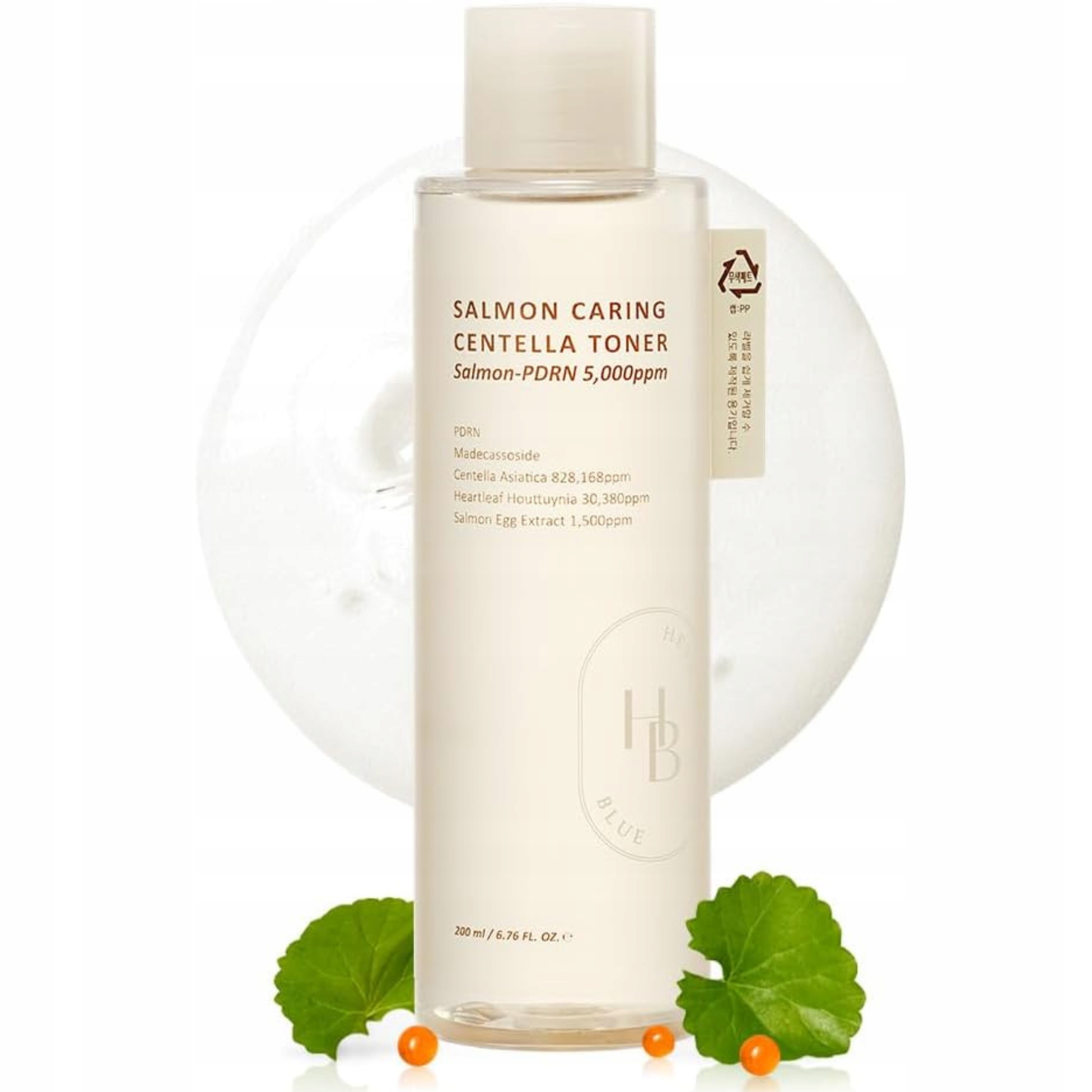 Revitalizační pleťové tonikum Heveblue Salmon Caring Centella Toner 200 Ml