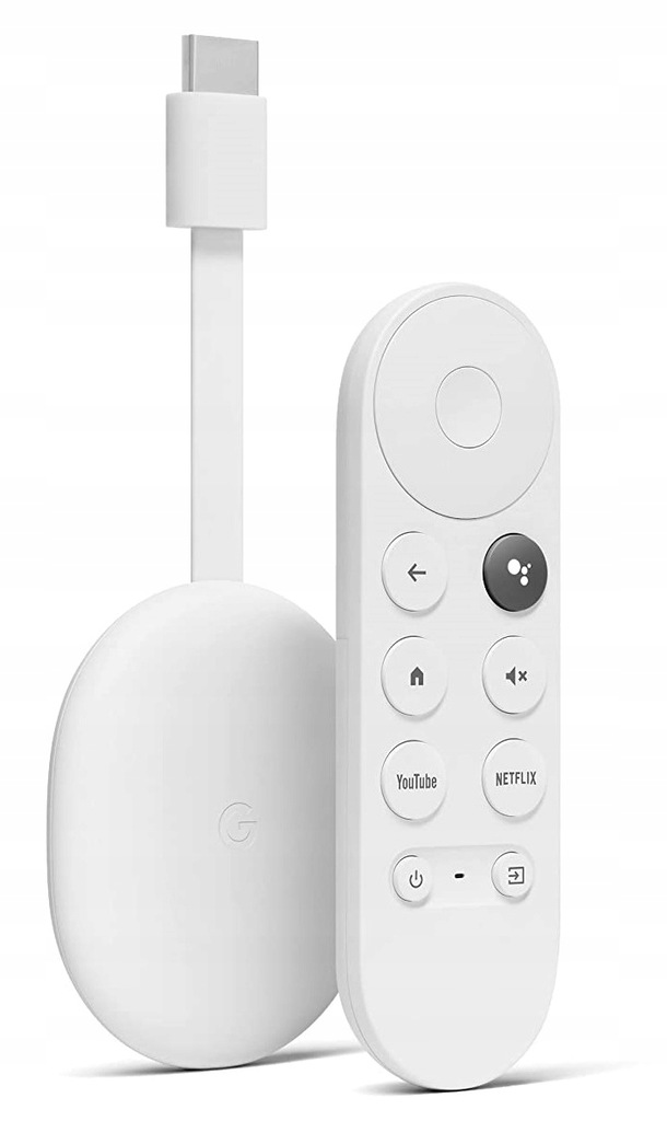 ODTWARZACZ MULTIMEDIALNY GOOGLE CHROMECAST 4K NETFILX DISNEY Smart TV HDMI Informacje o bezpieczeństwie CE