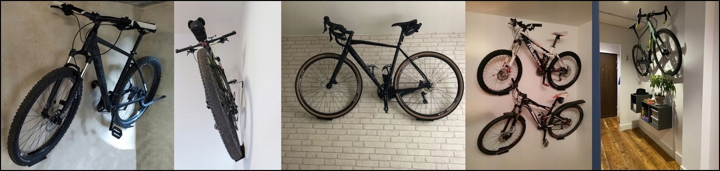 WIESZAK SCIENNY NA ROWER UCHWYT HAK ROWEROWY ZA PEDAŁ POLSKI PRODUCENT Model WR1-U-100/80