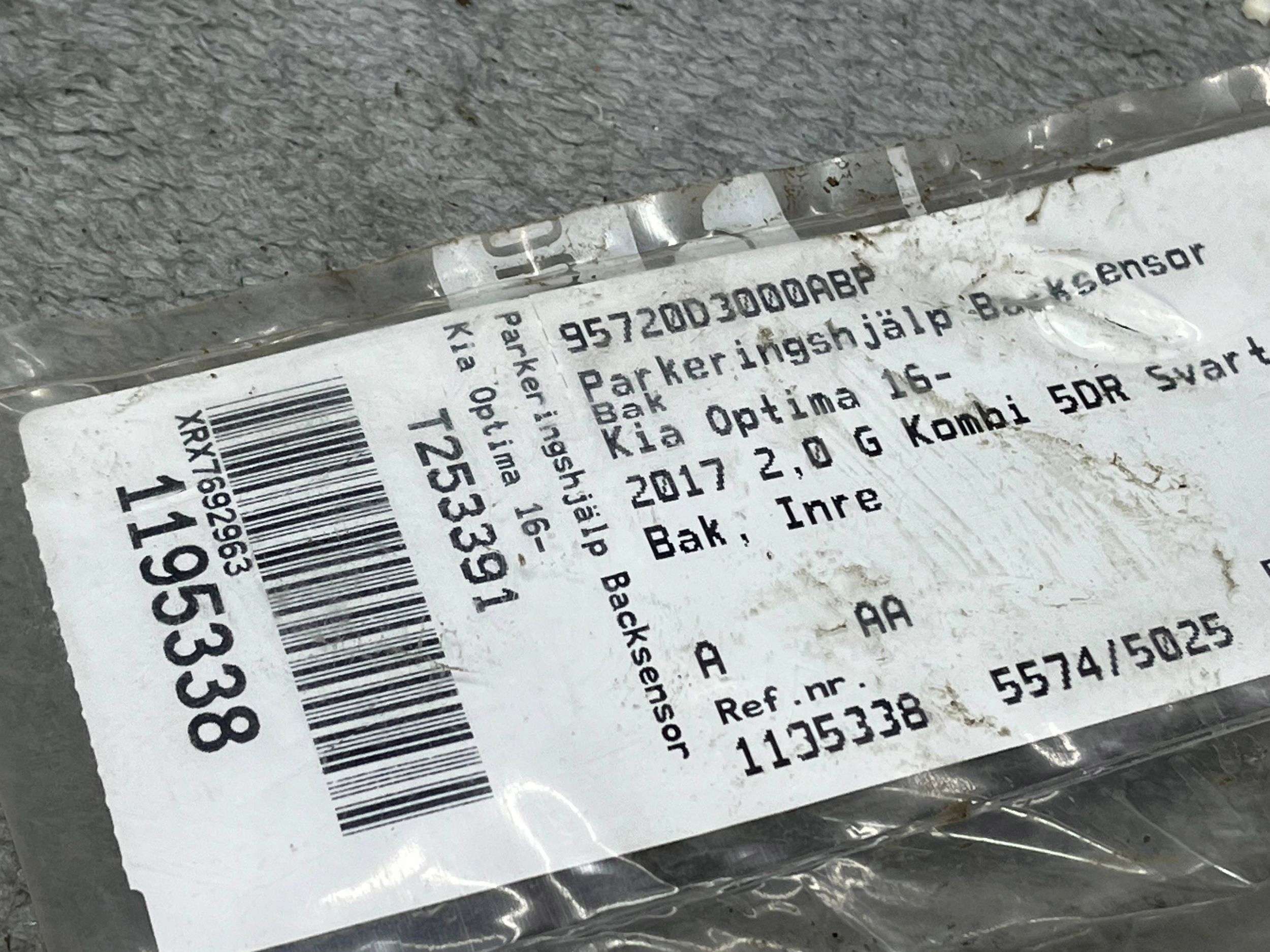 Sensor Parken PDC KIA Optima 95720D3000ABP