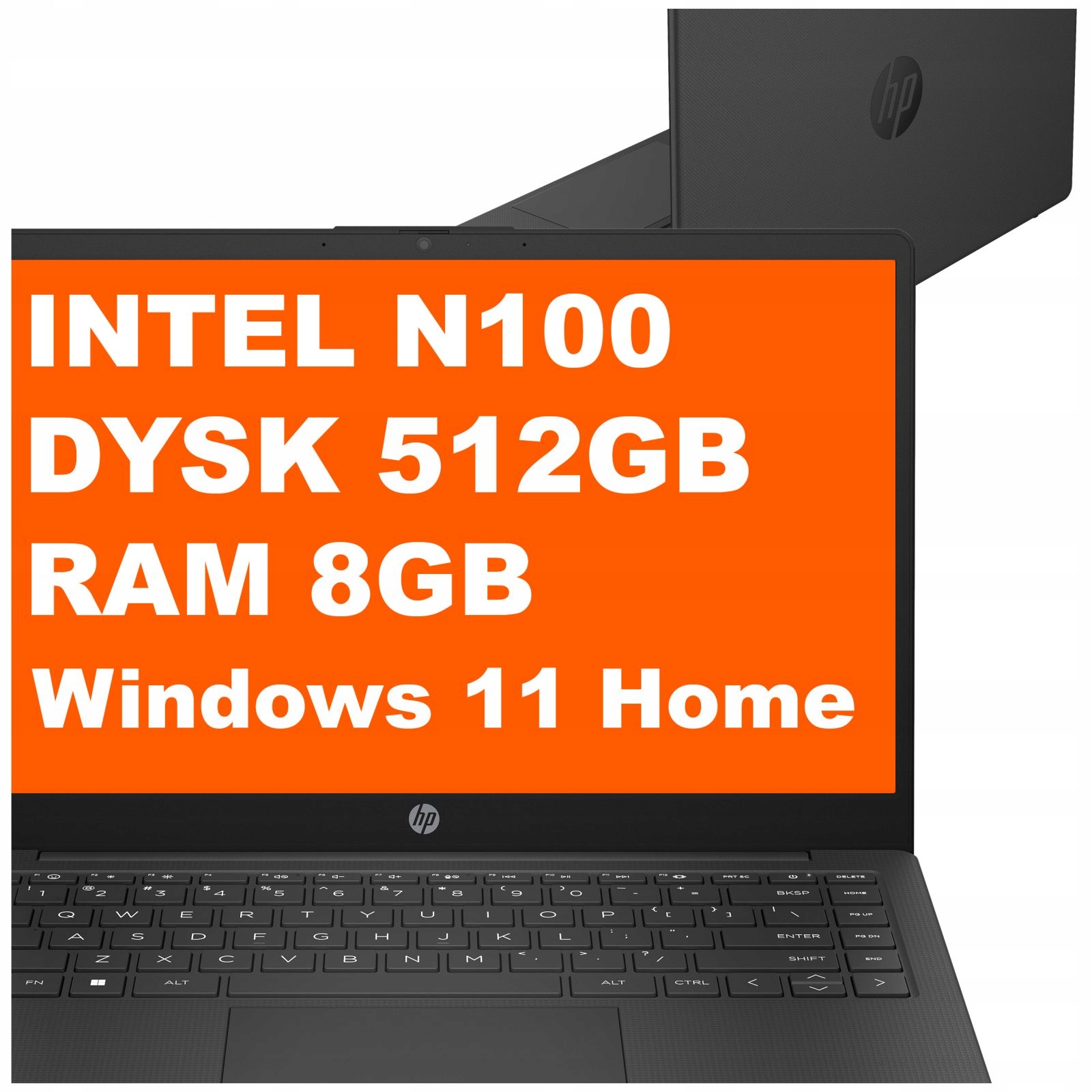 Notebook Hp 14-ep Intel N100 8GB 512GB Intel Uhd 14" Hd Win 11 Černý