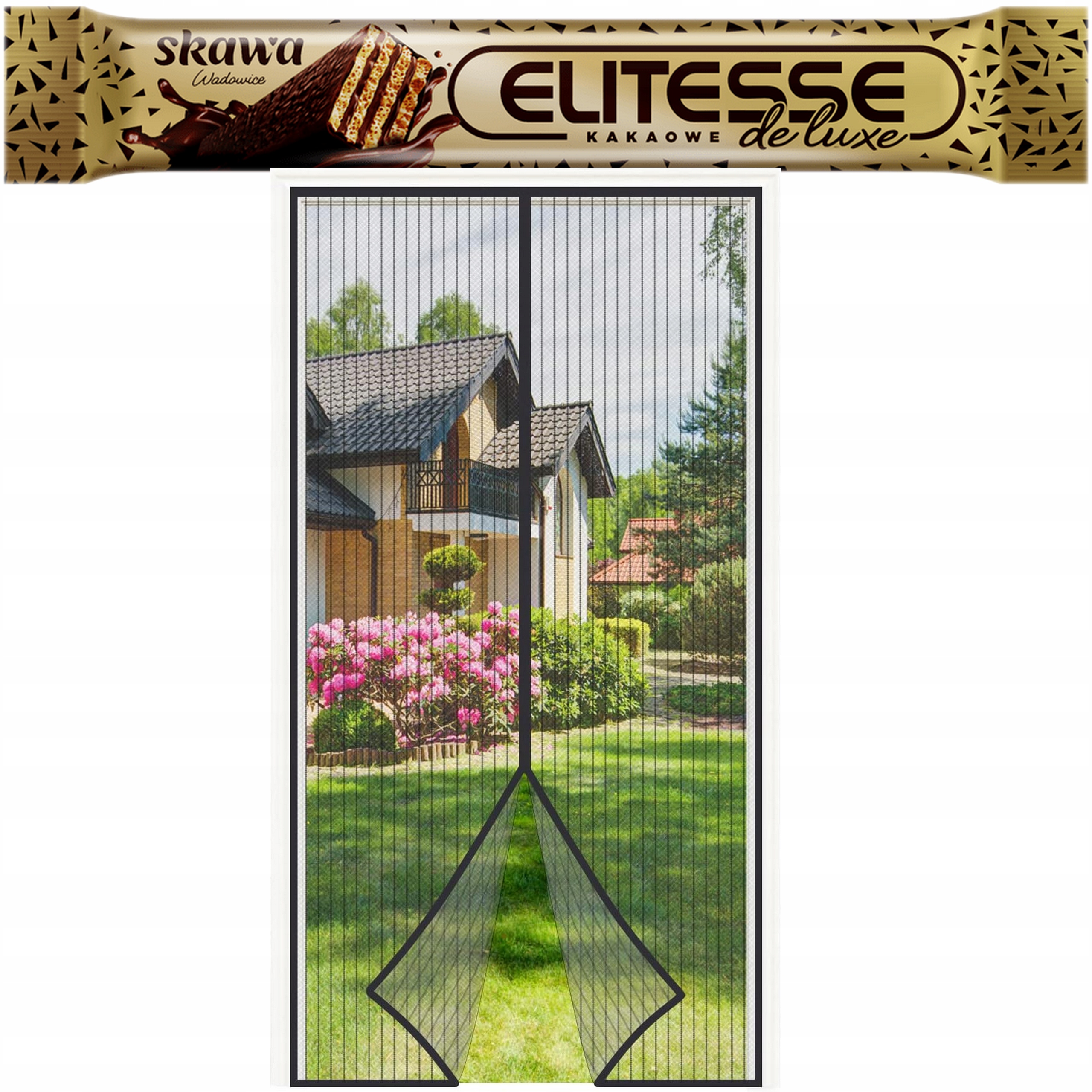 Magnetická moskytiéra 4UMOR pro dveře a okna 95x220 cm, černá