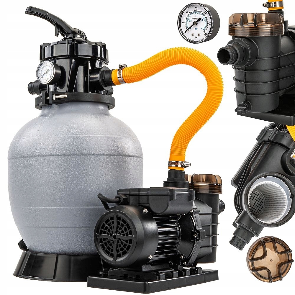 Pompa piaskowa do basenu PM-PPDB-250J 7900 l/h kwarcowy kulki filtracyjne