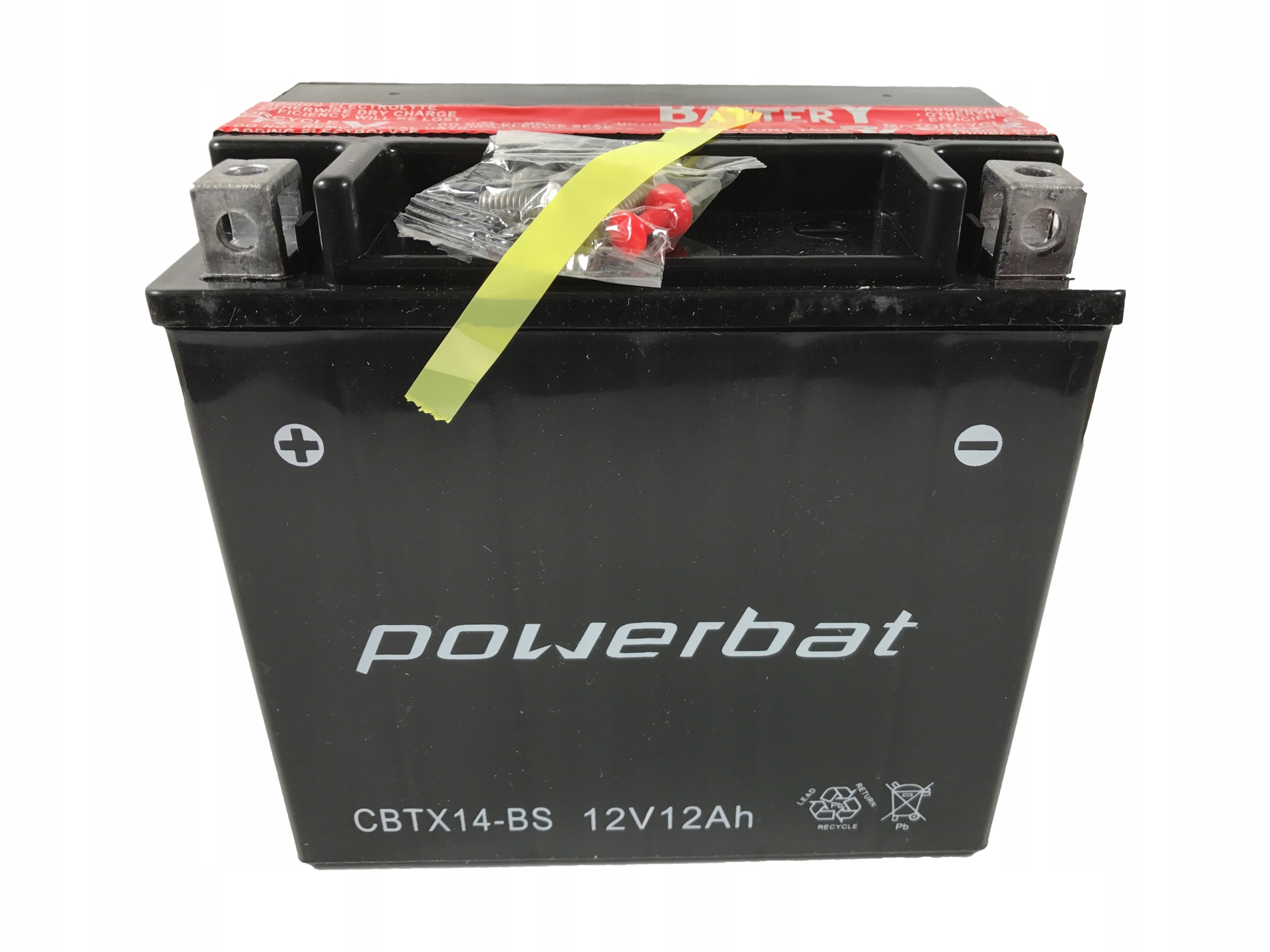 MotoPower Agm 12V 12Ah/200A CBTX14-BS YTX14-BS