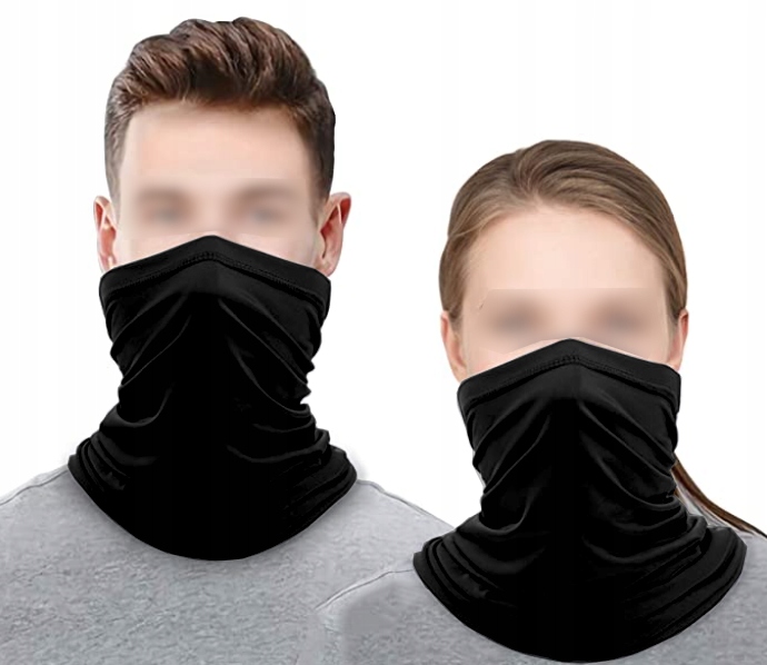 

Wielofunkcyjny Komin Czarny 2 Szt Unisex