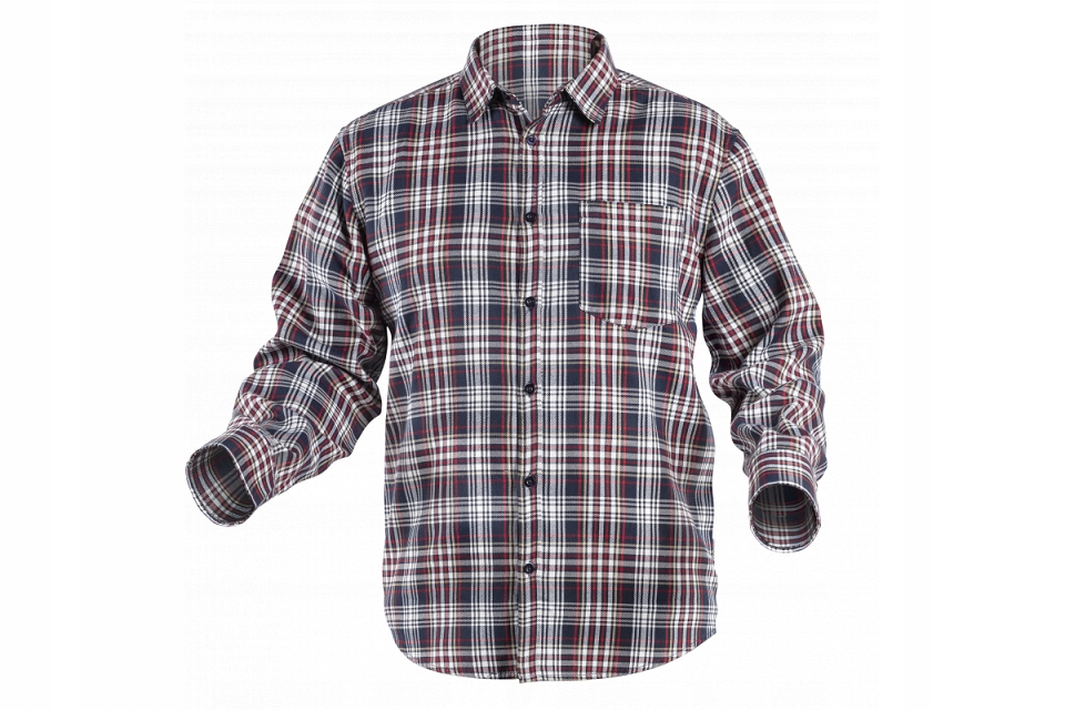 HOGERT KOSZULA ROBOCZA ILLER GRANATOWO-CZERWONA ROZM. M