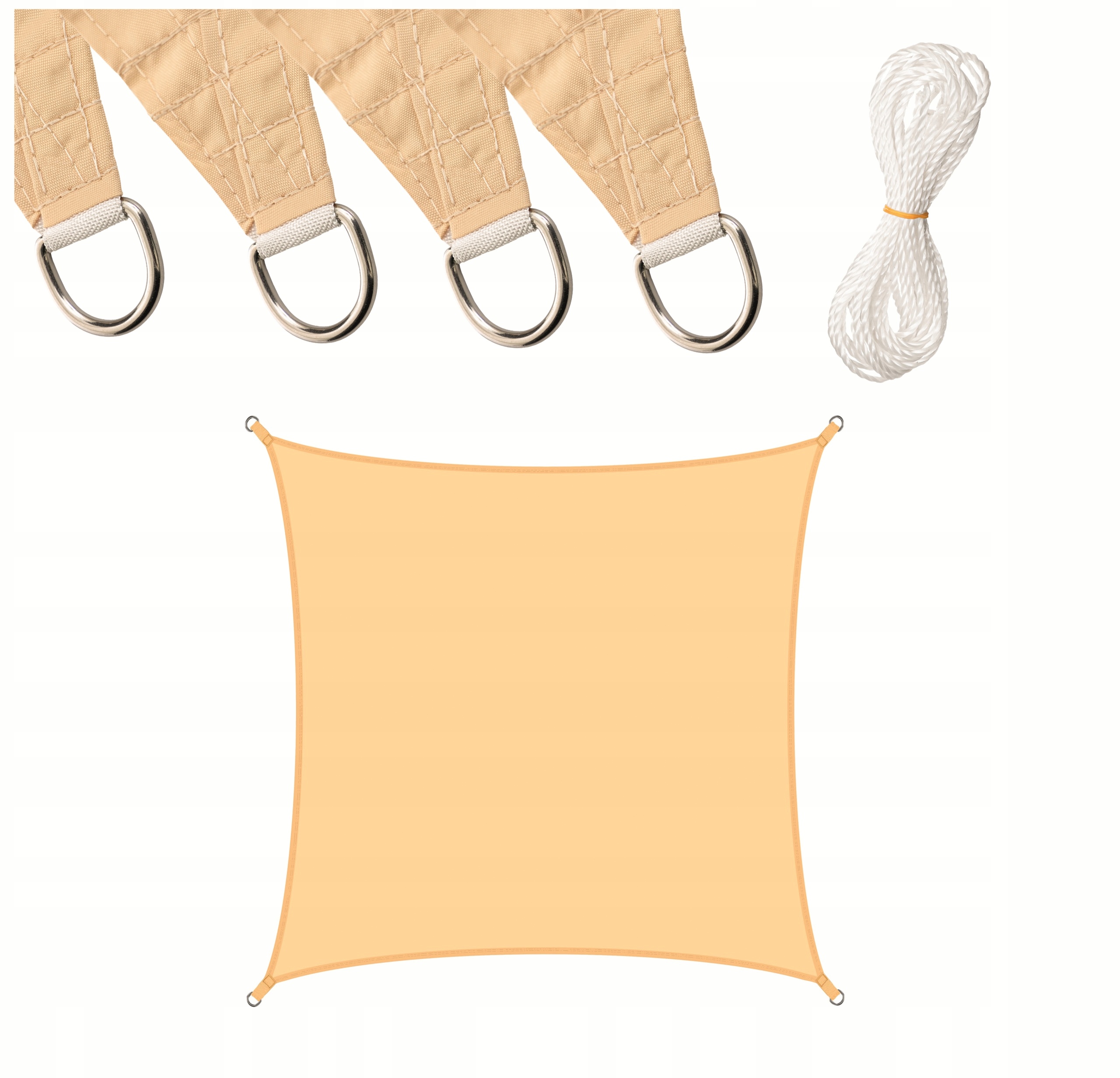 Sluneční Zahradní Plachta Zatemňovací Voděodolná 3x3 m Čtvercová