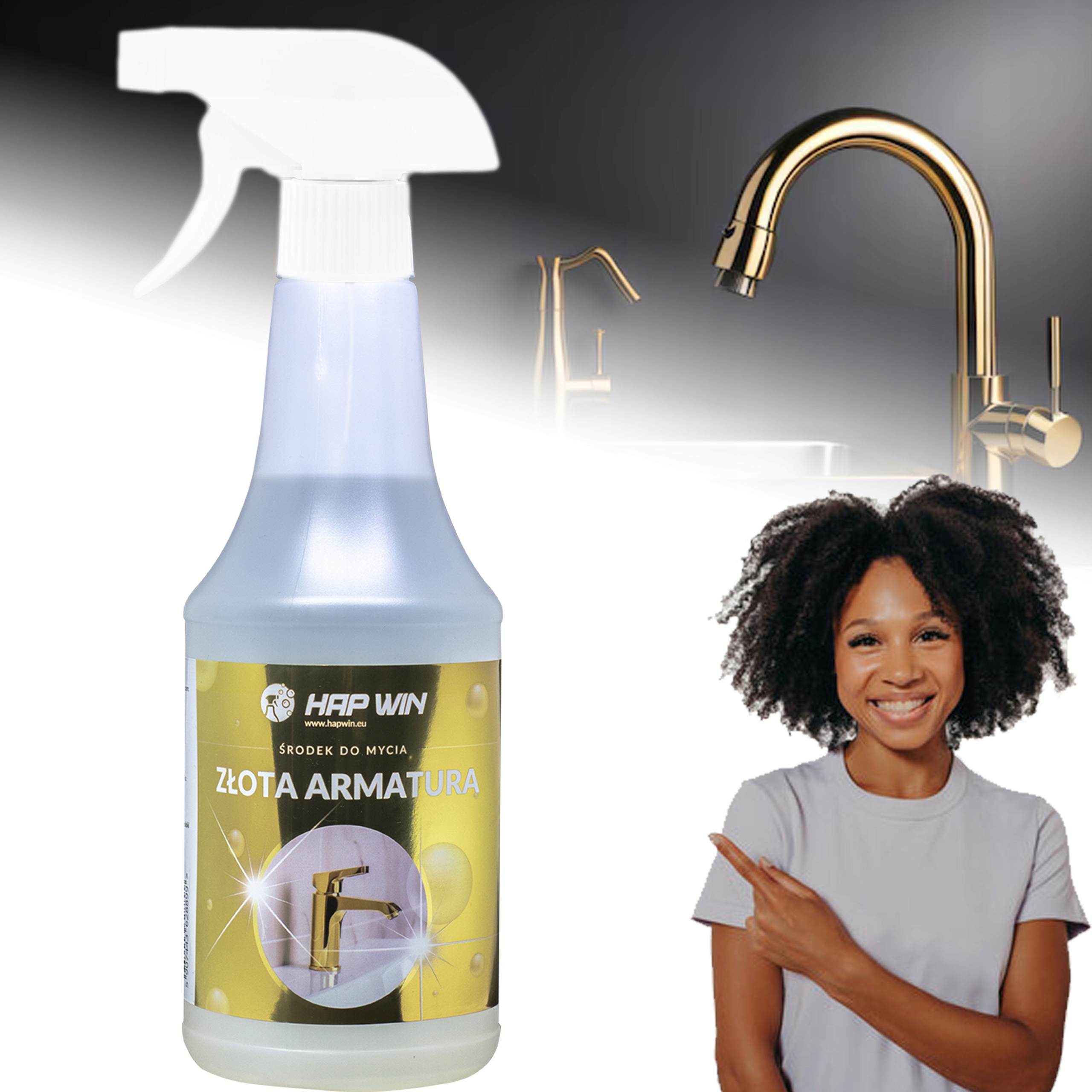 Levně Hap Win Zlatá Armatura Pro Péči O Kartáčovanou Měděnou Zlatou Baterii